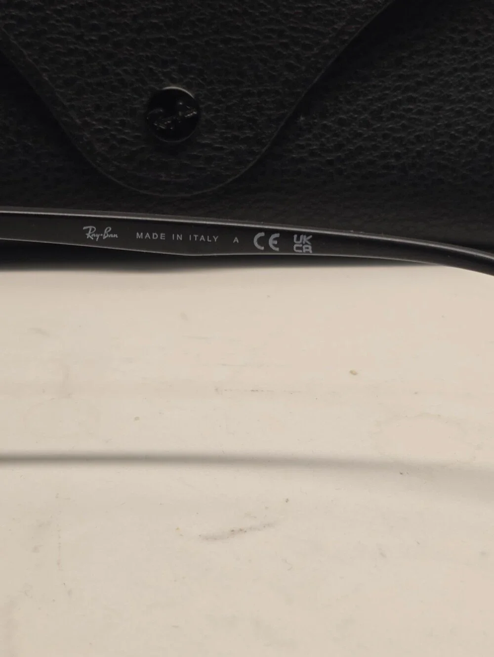 Ray-Ban RB 3686 187/32 Square Sunglasses (Polished Black on Gold / Clear Grey)